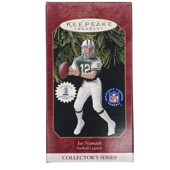 Joe Namath Football Legends Hallmark Ornament 3rd in Collector's Series 1997 - Picture 1 of 3